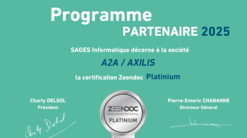 Certificat Zeendoc Platinium 2025